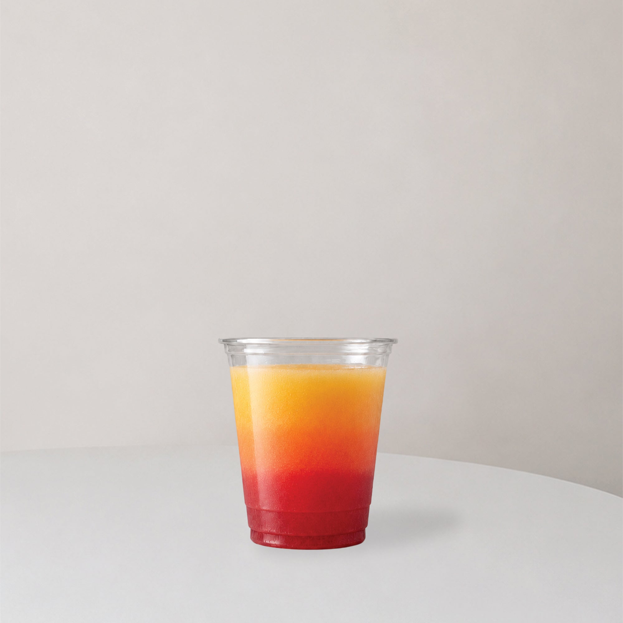 Cup bottle with three layer juice
