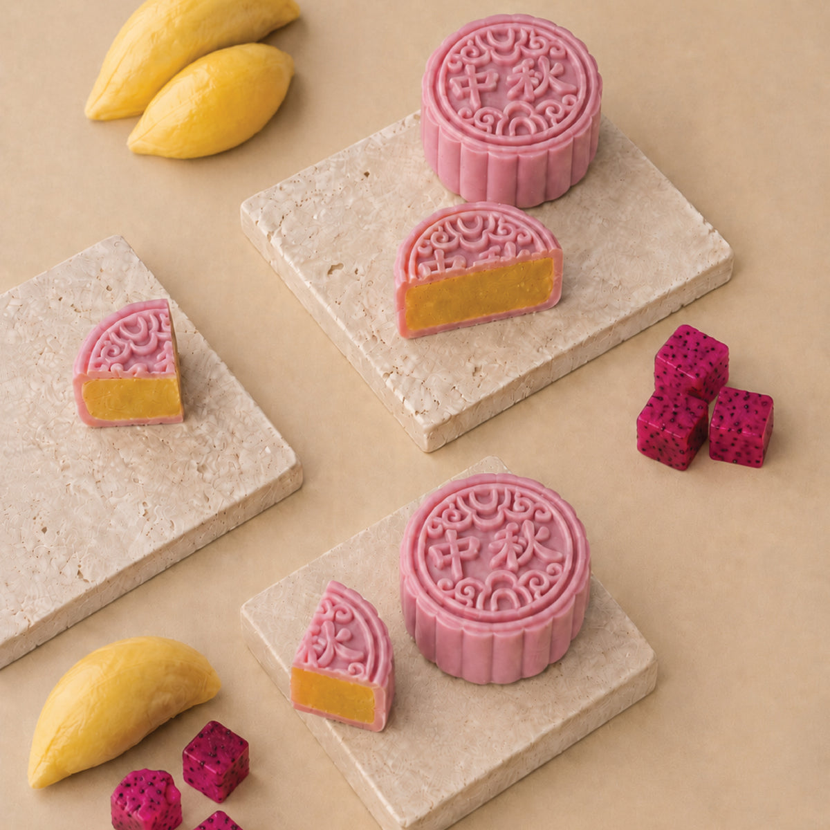 (4 piece set) mao shan wang durian snowskin