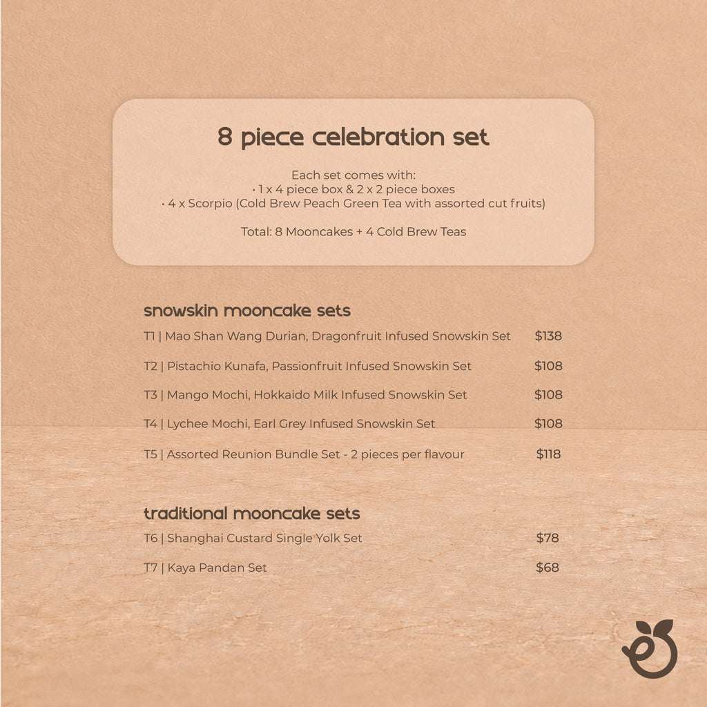 (4 piece set) golden salted egg custard shanghai-style mooncake