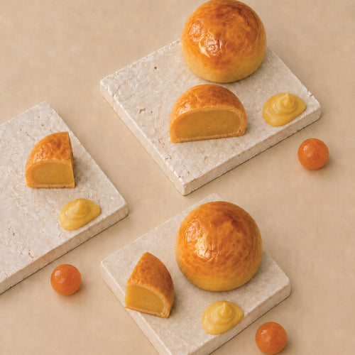 (4 piece set) golden salted egg custard shanghai-style mooncake