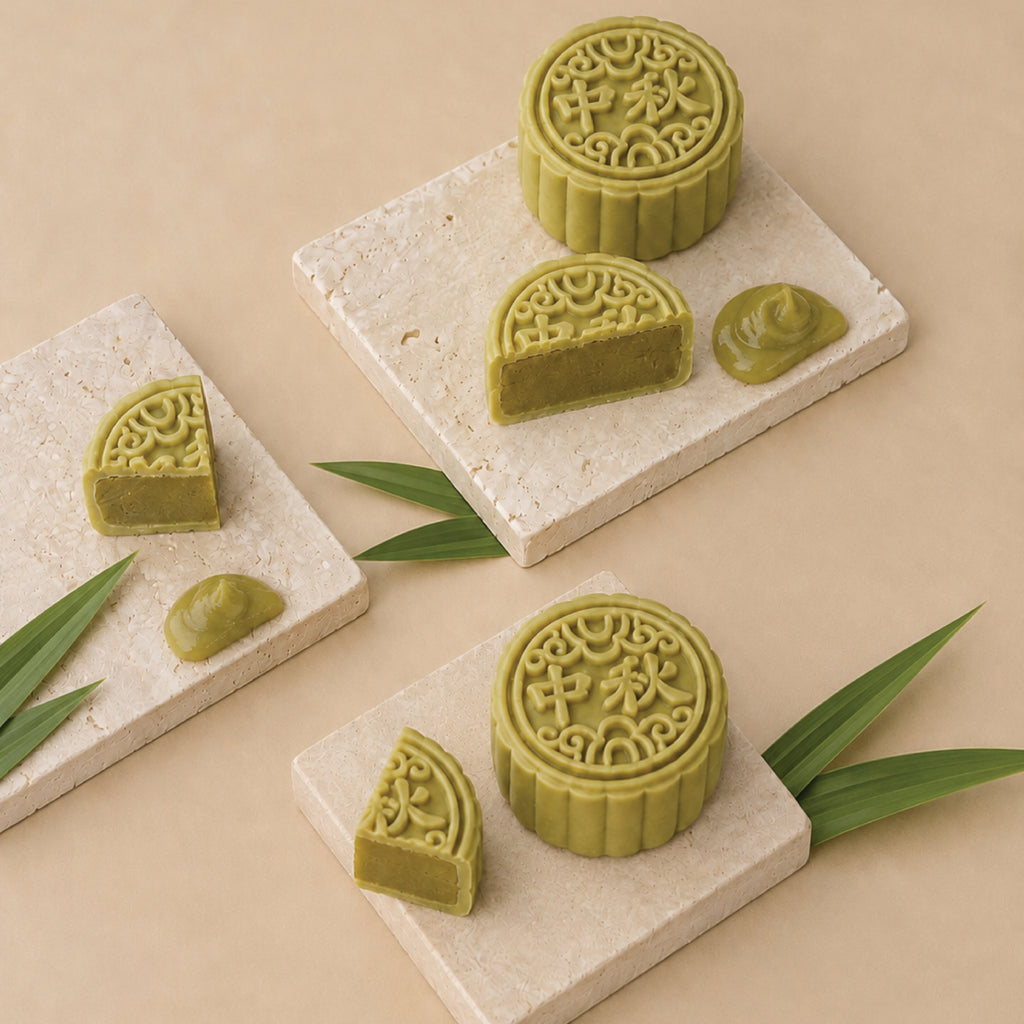 (4 piece set) kaya pandan momoyami traditional mooncake