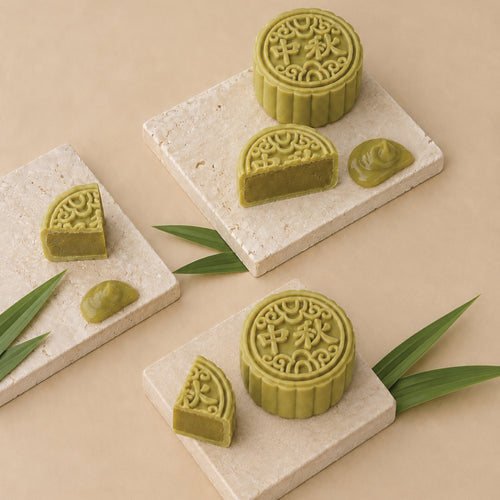 (4 piece set) kaya pandan momoyami traditional mooncake