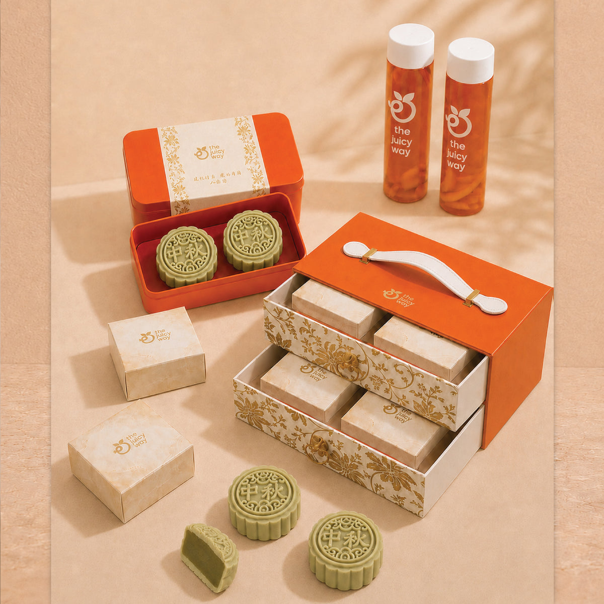 (8 piece set) kaya pandan momoyami traditional mooncake