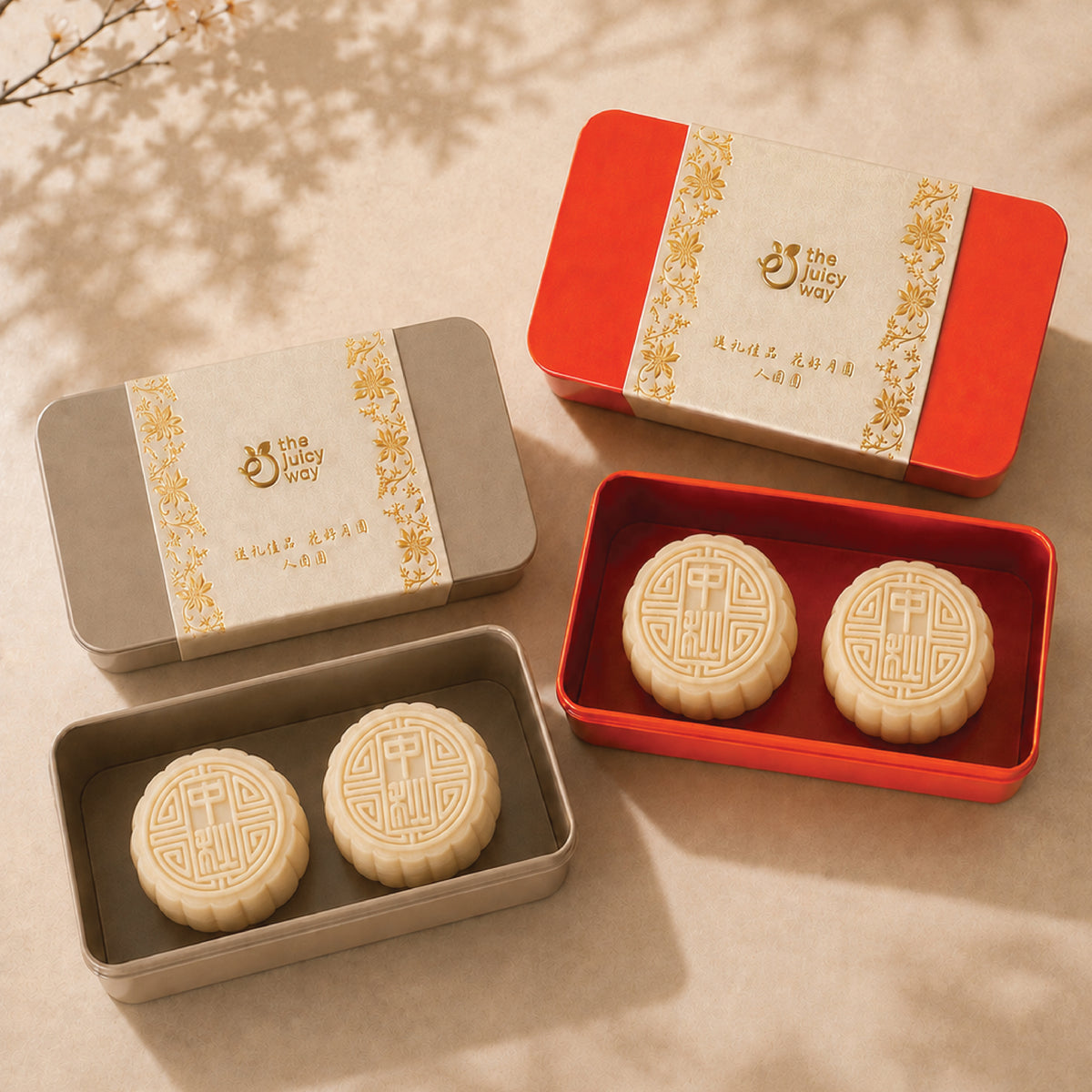 (4 piece set) pistachio kunafa snowskin