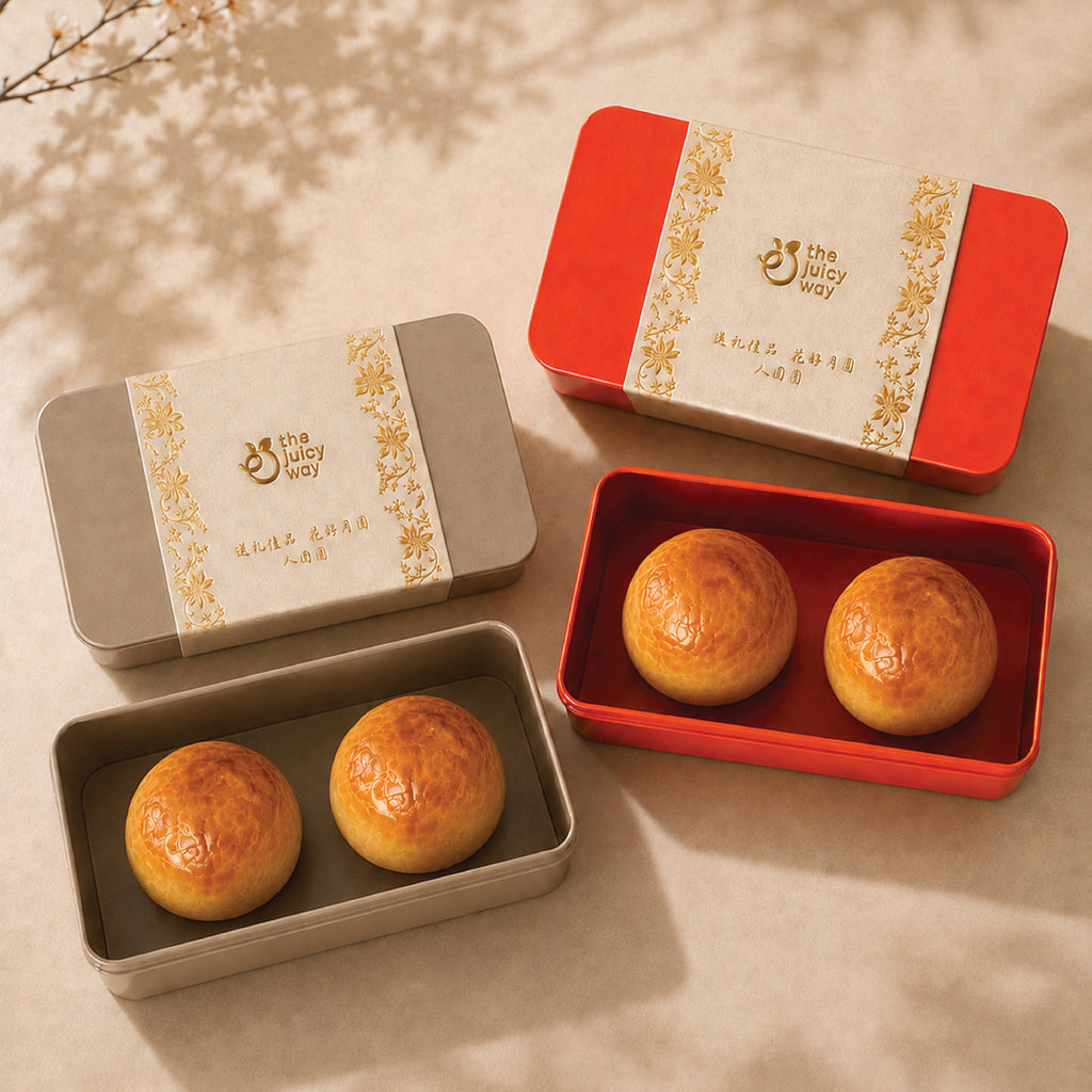 (4 piece set) golden salted egg custard shanghai-style mooncake